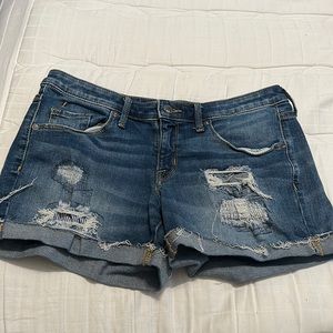 Mid-Rise Midi Shorts